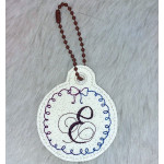 Stickdatei - ITH Anhänger Schleifchen Monogram E
